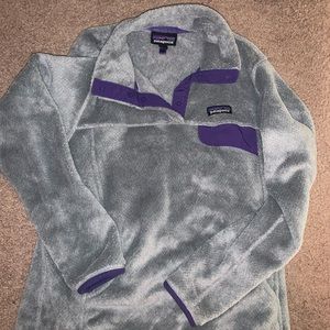 Women’s Patagonia ReTool Pullover Medium Grey/Purple